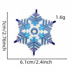 Snowflake cloth stickers 16#