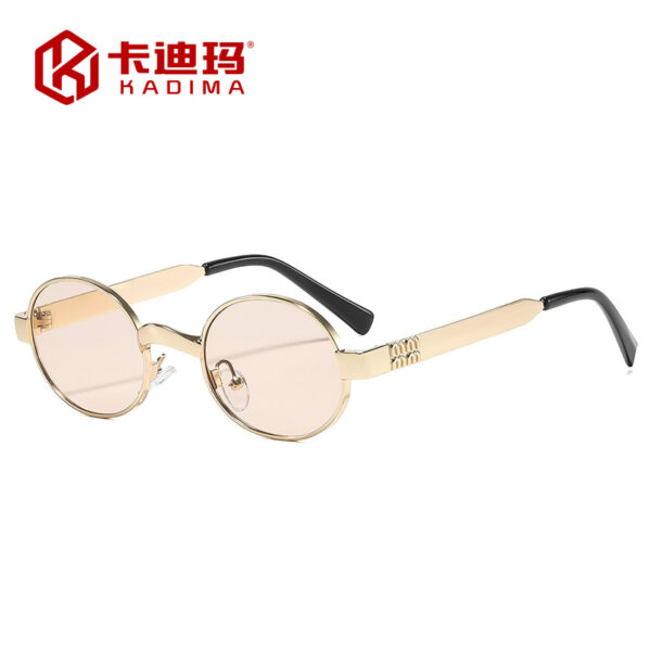 oly-8b6d1de7d6b53757126b4e1058e674ed Wholesale Stylish Retro Round Metal Frame Sunglasses Women UV400 Sun Protection Outdoor Fashion