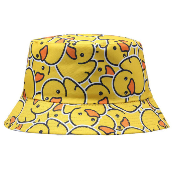 oly-8b70244ae9fa5be5a9c325b3e05d95eb Wholesale Stylish Yellow Swan Print Bucket Hat for Outdoor Sunshade