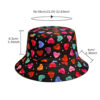 Wholesale Chic Love Pattern Fisherman Hat Sunscreen Hat for Everyday Use
