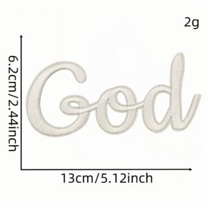English text cloth sticker 8 #