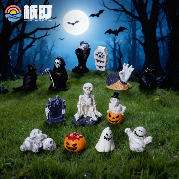 oly-8bb656b70fb7644dc9a849c14e636f25 Wholesale Halloween Resin Ornaments Ghost Hand 13 Scary Designs Home Decor Gift