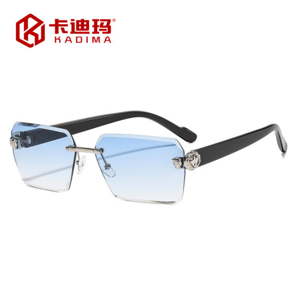 oly-8bbe4dfc502aa686dd50cf1d1215407c Wholesale Chic Rimless Cut Edge Square Sunglasses UV400 for Travel and Daily Use