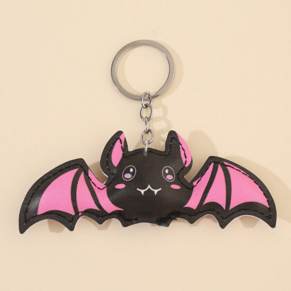 Wholesale Metal Pink Bat Keychain Decorative Gift for Everyday Use