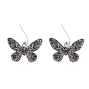 Textured silver butterfly (hook) (fg158)