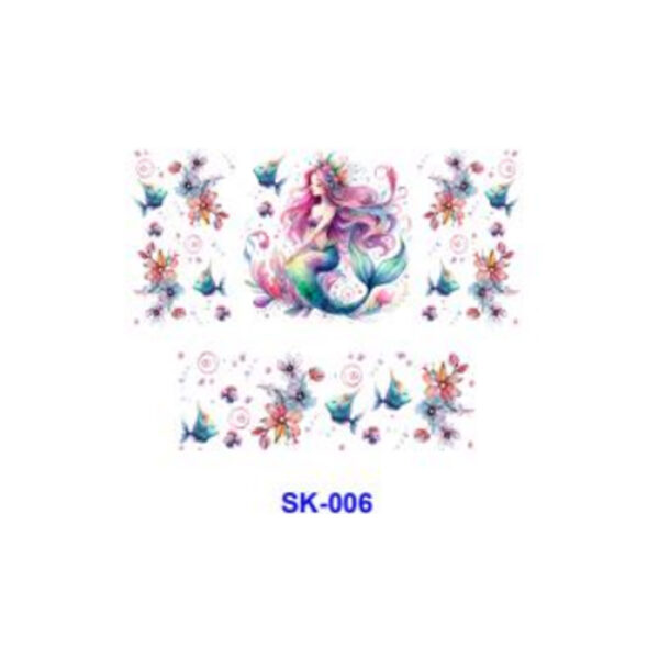 Wholesale 8pcs Watercolor Fairytale Maiden Heart Snow Coral Musical Decor Mini Cup Keychain Sticker OLY Exclusive