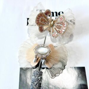 oly-8c3003a108113d81e651d9c62ab85481 Wholesale Beaded Bowknot DIY Pendant with Rhinestone Cat Eye Beads Jewelry Accessory
