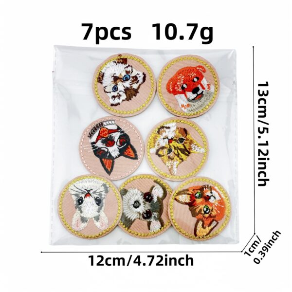 oly-8c34bb8e540febc11039def61faf49a6 Wholesale Decorative Cartoon Animal Embroidery Patches Dog Cat Motif DIY Accessory