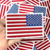 oly-8c3f904439921cfd467d759a3362cc74 Wholesale US Flag Embroidered Patch White Edge Polyester DIY Decorative Accessory for Hats Bags Resale