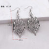 Wholesale Gothic Hollow Castle Earrings Zinc Alloy with Silver Finish Fashion Accessory for Everyday Wear