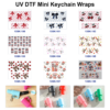 oly-8c5d5a3dd3173f80d92241d599394363 Wholesale 8pcs Bow & Cute Pattern Mini Cup Keychain Sticker