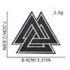 Wholesale Polyester Thread Embroidered Iron-On Patch Viking Design Fashion Repair Patch for Coats