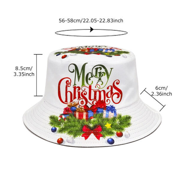 Wholesale Stylish Double Sided Christmas Bucket Hat with Sun Protection Unisex Gift for Resale