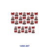 oly-8c7f4cb4e7cd31d0aa582e75b22ea94b Wholesale 2/4/8pcs Christmas Santa Bow Mini Cup Keychain Sticker
