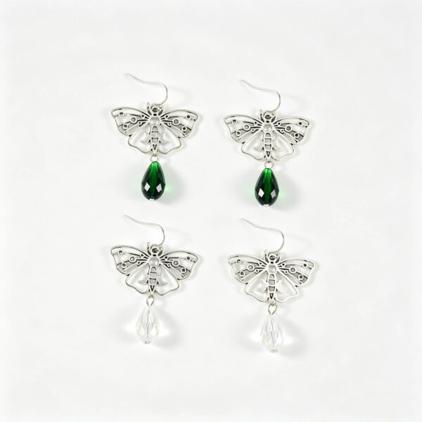 oly-8c80db4571ee4569496be2b8050e2805 Wholesale Hollow Butterfly Pendant Earrings - Trendy Zinc Alloy Plated Fashion Jewelry Accessory for Women