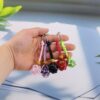 oly-8c85859303c61f2915bcda4d2d6398fa Wholesale Plush Amethyst Woven Mesh Keychain Pendant Fashion Accessory Bag Charm