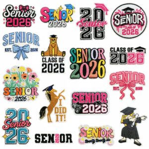 oly-8c9095095e02b57d309bb8063f3e64ac Wholesale Embroidered Graduation Applique Patches Decorative Accent for DIY Craft