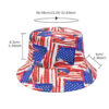 Wholesale US Flag Double Sided Bucket Hat Sun Protection All Seasons Trendy Accessory