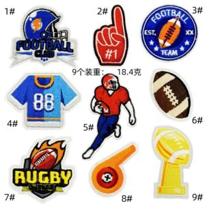 Sports patch set 9 pieces
