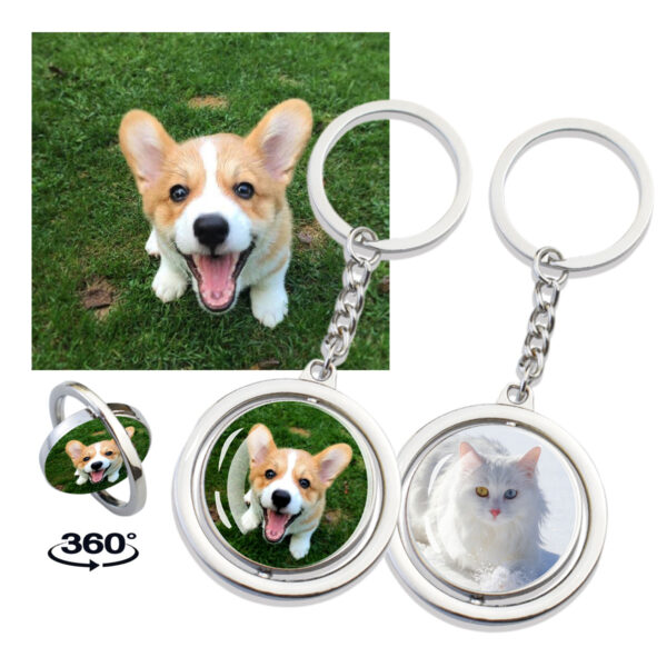 oly-8cba3dab8ac819be7b07e941ceabce1a Wholesale Glow in the Dark Custom Photo Keychain Metal Personalized Cat Dog Pet Memorial Gift