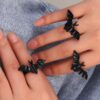 oly-8cc549f7e3ca1148ccba5185a1b7ab1e Wholesale Gothic Bat Ring Halloween Festival Jewelry Accessory for Boutique Resale