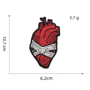 Heart cloth patch 5#