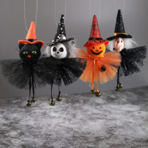 Wholesale Halloween Cloth Pendant Decor - Pumpkin Ghost Witch Black Cat Hanging Ornaments for Party Decoration, Gift, Boutique Resale