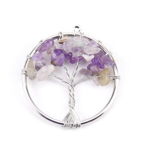 silver amethyst -3cm