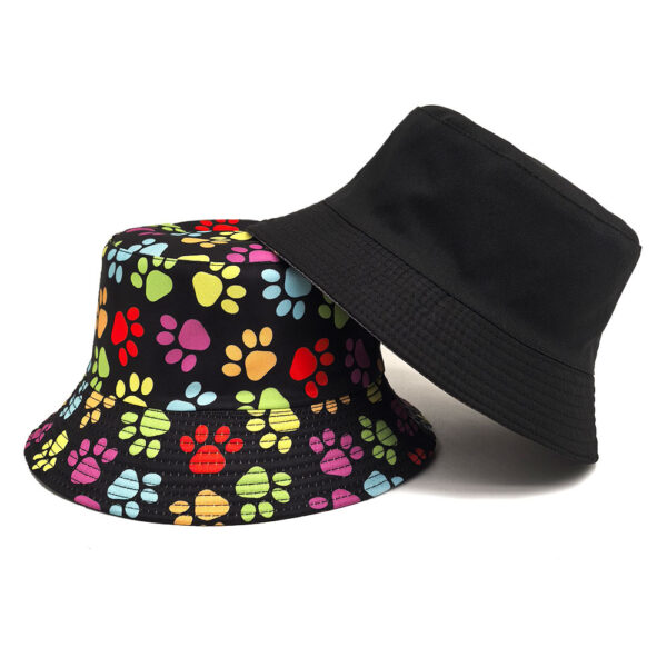 Wholesale Trendy Cat Paw Pattern Bucket Hat Reversible Double Sided Sun Protection for Party Boutique Resale
