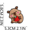 oly-8cea8ed86fb5fabbca05124468e0ffe6 Wholesale Cute Capybara Embroidered Patch Iron-On Decorative Applique for Clothing and Bags