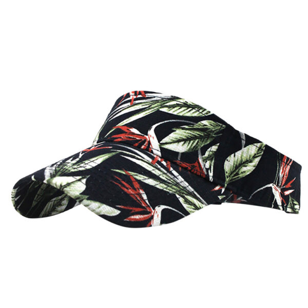 Wholesale Cotton Polyester Breathable Women's Ethnic Print Visor Cap Fashion Accessory