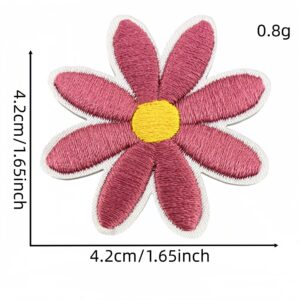Large Rose Red Floral Patch #31