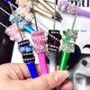 oly-8cfa7f651ff364311d1488cd1816e547 Wholesale Trendy DIY Beaded Pen with Wing Design Fashionable Office Decor Accessory