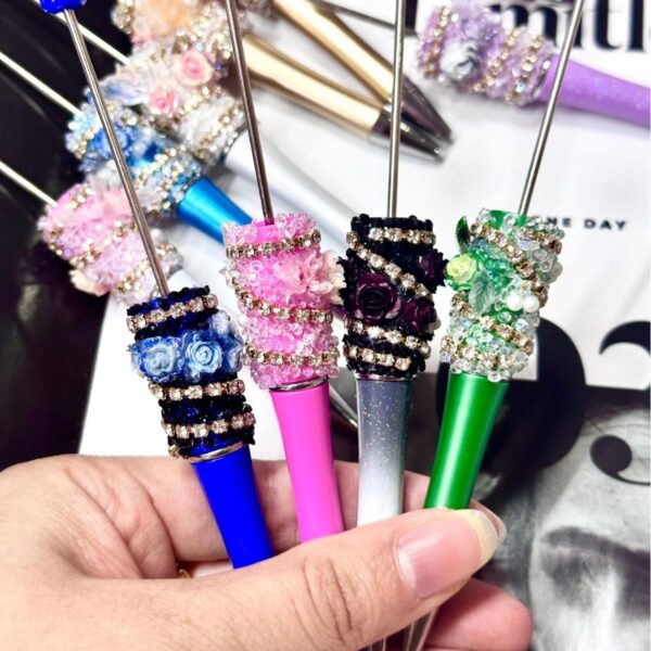 oly-8cfa7f651ff364311d1488cd1816e547 Wholesale Trendy DIY Beaded Pen with Wing Design Fashionable Office Decor Accessory