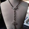 Wholesale Zinc Alloy Cross Pendant Necklace Gothic Y2K Punk Fashion Accessory Boutique Resale Gift