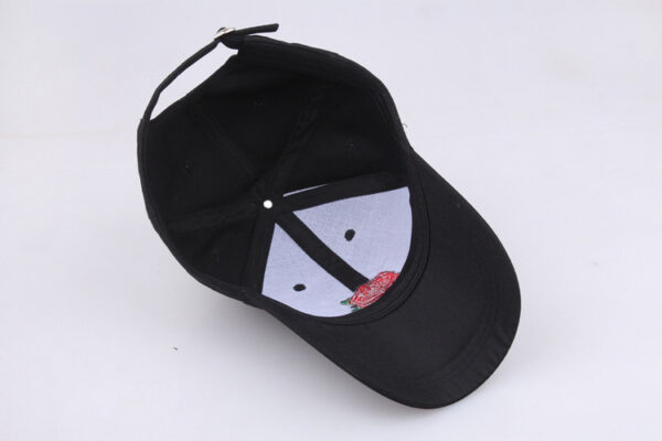 oly-8d0547e488c340b1d45cddce612610b1 Wholesale Embroidered Baseball Cap Black Sunshade Trendy Casual