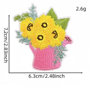 Sunflower fabric patch #6