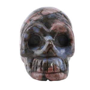 Blue amphibole 1 inch skull