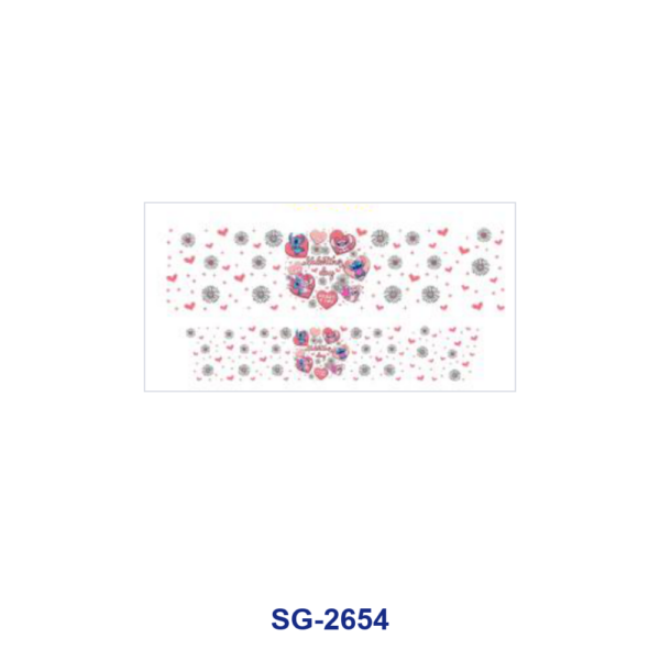 oly-8d13c5f563cd8f3e0ac71d242a6dbae7 Wholesale 8pcs Classic Cartoon Floral Heart Print 3oz Cup Stickers Wrap OLY Exclusive