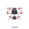 Wholesale 8pcs Gothic Girl Black Rose Mini Cup Keychain Sticker