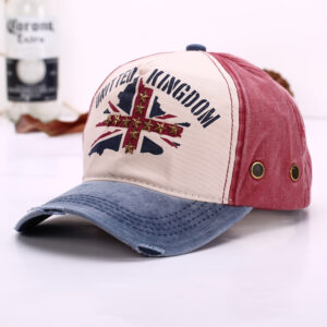 Denim blue eaves + Wine Red