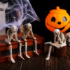 Wholesale Halloween Skeleton Resin Ornament Hear No Evil See No Evil Speak No Evil Home Decor