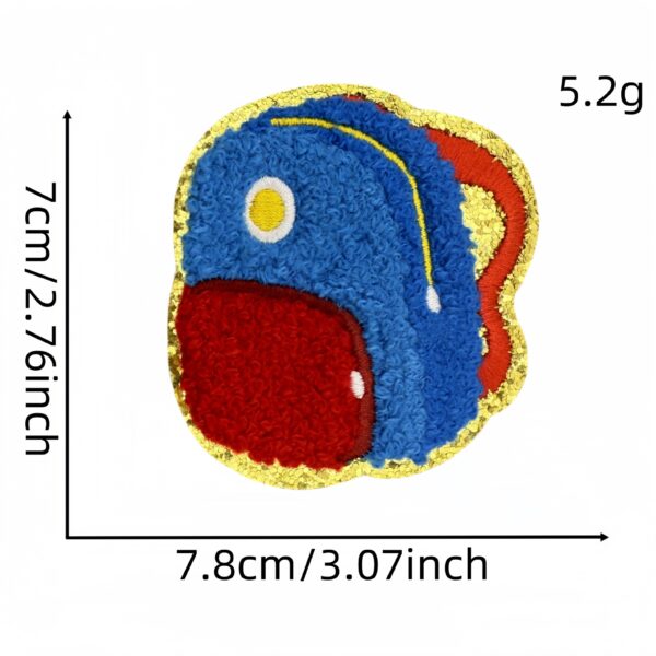 oly-8d43ccd159b876cf65790e072929a033 Wholesale Cartoon Embroidery Patches Gold Edge Towel Cloth Sticker for Children Clothing Bags Decor Iron-On Fashion Accessory