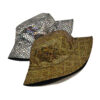 Wholesale Gold Laser Two Sided Bucket Hat for Party and Everyday Wear