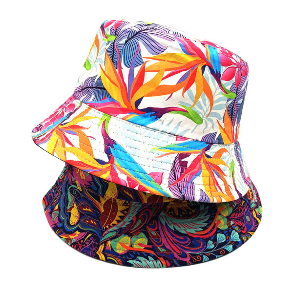 Wholesale Chic Digital Print Bucket Hat Sun Protection Fashion Accessory Gift Boutique