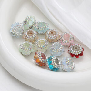 Randomly mixed colors / 20mm love cat eye lantern beads