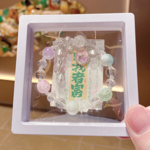 Colorful unicorn milk cap floral bracelet (boxed)