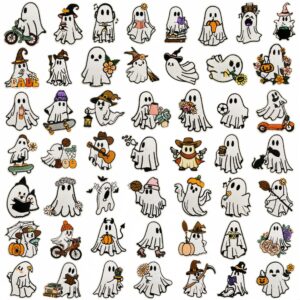 oly-8da3062e65468b4651d7319c41582162 Wholesale Cartoon White Ghost Embroidered Patch for DIY Clothing and Fashion Accessory Resale