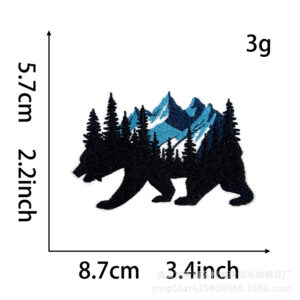 Heated melt glue * Black bear carrying a mountain