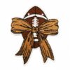 Wholesale Embroidered Iron-On Patch Rugby Leopard Design Craft Supply for DIY